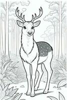 Coloring Page With Animals photo