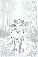 Coloring Page With Animals photo