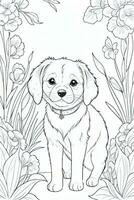 Coloring Page With Animals photo