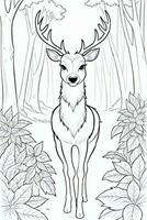 Coloring Page With Animals photo