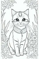 Coloring Page With Animals photo