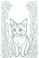 Coloring Page With Animals photo