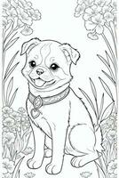 Coloring Page With Animals photo