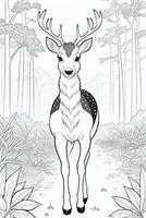 Coloring Page With Animals photo