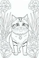 Coloring Page With Animals photo