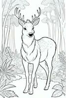 Coloring Page With Animals photo