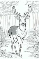 Coloring Page With Animals photo