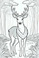 Coloring Page With Animals photo