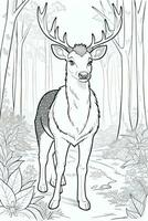 Coloring Page With Animals photo