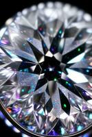 Diamond Closeup Background Macro shot of the white gems and pearls photo