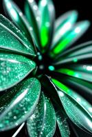 Emerald Crystal Close up Macro Shot Photo Texture Background