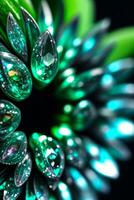 Emerald Crystal Close up Macro Shot Photo Texture Background