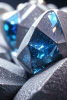 Macro Shot Of the Gems and Crystals Background Wallpaper photo