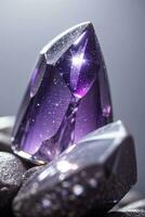 Macro Shot Of the Gems and Crystals Background Wallpaper photo