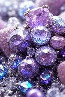 Macro Shot Of the Gems and Crystals Background Wallpaper photo