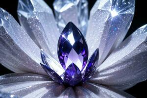 Macro Shot Of the Gems and Crystals Background Wallpaper photo