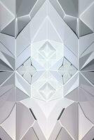White Geometry Texture 3D Modern Background photo