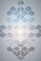 White Geometry Texture 3D Modern Background photo