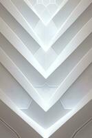 White Geometry Texture 3D Modern Background photo