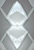 White Geometry Texture 3D Modern Background photo