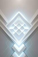 White Geometry Texture 3D Modern Background photo