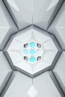 White Geometry Texture 3D Modern Background photo