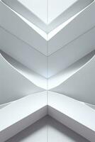 White Geometry Texture 3D Modern Background photo