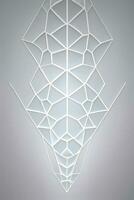 White Geometry Texture 3D Modern Background photo