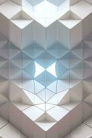 White Geometry Texture 3D Modern Background photo