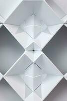 White Geometry Texture 3D Modern Background photo