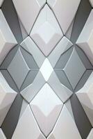 White Geometry Texture 3D Modern Background photo