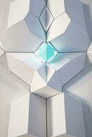 White Geometry Texture 3D Modern Background photo