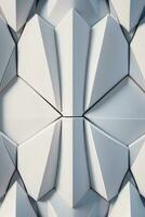 White Geometry Texture 3D Modern Background photo