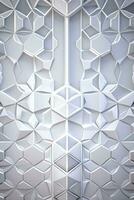 White Geometry Texture 3D Modern Background photo