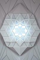 White Geometry Texture 3D Modern Background photo