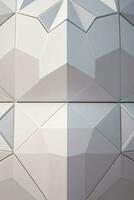 White Geometry Texture 3D Modern Background photo