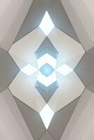 White Geometry Texture 3D Modern Background photo