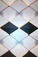 White Geometry Texture 3D Modern Background photo