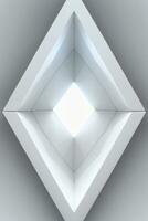 White Geometry Texture 3D Modern Background photo