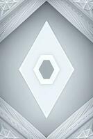 White Geometry Texture 3D Modern Background photo