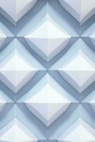 White Geometry Texture 3D Modern Background photo