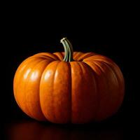 Halloween Pumpkin on the Black Background photo