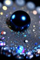Black Pearls Close up Macro Shot Photo Texture Background Wallpaper