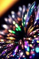 Rainbow Gem Close up Macro Shot Photo Texture Background Wallpaper