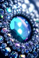 Rainbow Gem Close up Macro Shot Photo Texture Background Wallpaper