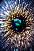 Rainbow Gem Close up Macro Shot Photo Texture Background Wallpaper