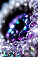 Rainbow Gem Close up Macro Shot Photo Texture Background Wallpaper