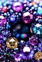 Rainbow Gem Close up Macro Shot Photo Texture Background Wallpaper