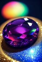 Rainbow Gem Close up Macro Shot Photo Texture Background Wallpaper