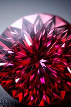 Ruby Crystal Close up Macro Shot Photo Texture Background Wallpaper